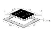 Поверхность индукционная MAUNFELD AVI594FBK