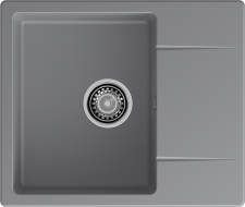 Кухонная мойка GRANFEST URBAN UR-258L темно-серый Кухонная мойка GRANFEST URBAN UR-258L темно-серый