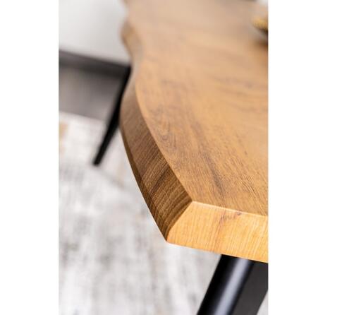 Стол обеденный SIGNAL FRESNO дуб/черный 120-180/80