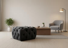 Пуф SIGNAL SOPHIA Velvet Bluvel 19 черный