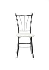 Стул ВВР Трилогия белый крокодил/хром, экокожа