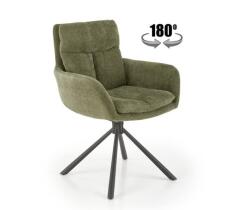 Стул HALMAR K495 оливковый/черный, поворотный