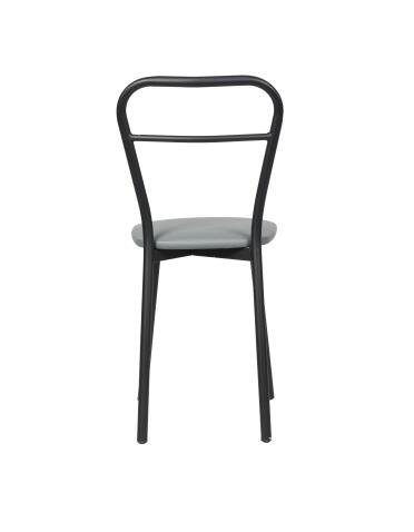 Стул ВВР Браун серый/черный, экокожа