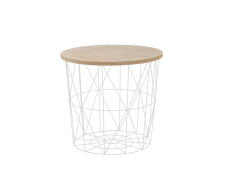 Стол журнальный HALMAR MARIFFA натуральный/белый, 42/41