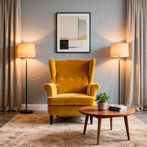 Кресло SIGNAL LORD Velvet Bluvel 68 карри/венге