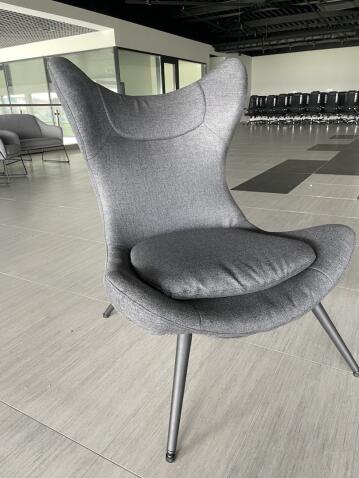 Кресло HALMAR ATLANTIS антрацит/черный