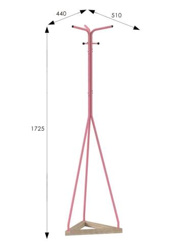 Вешалка МЕБЕЛИК Галилео 213 розовый/шимо