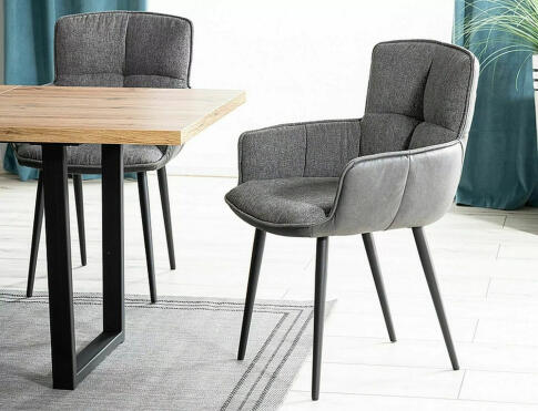 Стол обеденный SIGNAL VITO дуб артизан/черный 140-180/85