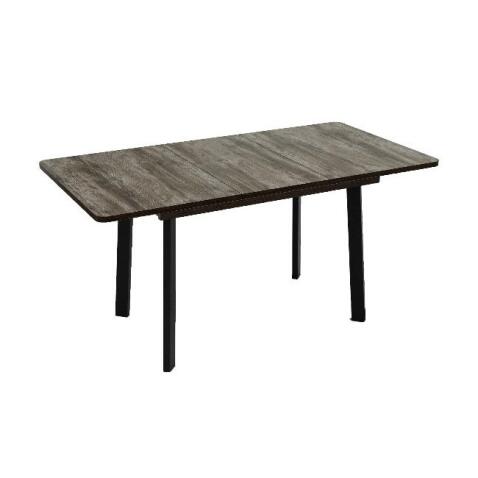 Стол ВВР Миллер сосна пандероса/черный №3, Пластик 120-160/80 Стол ВВР Миллер сосна пандероса/черный №3, Пластик 120-160/80