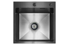 Кухонная мойка из нержавейки BLANTEK LS-5050B Nano black (+ 500B40B) Кухонная мойка из нержавейки BLANTEK LS-5050B Nano black (+ 500B40B)