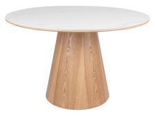 Стол обеденный SIGNAL ANGEL Ceramic белый/дуб 120