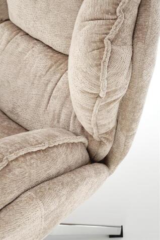 Кресло HALMAR GUIDO бежевый/хром