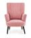 Кресло HALMAR DELGADO розовый/черный
