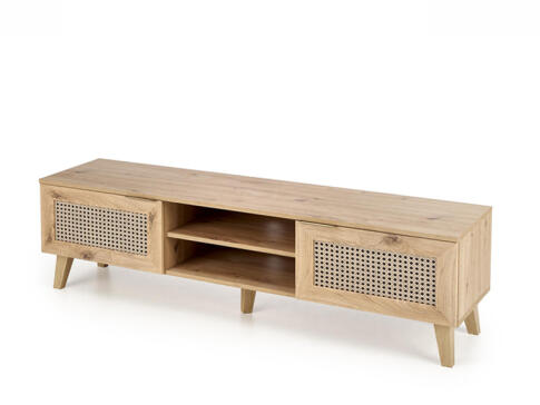 Тумба под теле/видео аппаратуру HALMAR BORNEO RTV-1 дуб артизан/черный