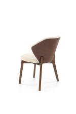 Стул HALMAR K583 бежевый/коричневый/орех
