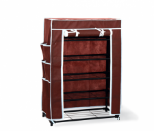 Полка для обуви с чехлом Sheffilton EL-SR5DB артикул EL-SR5DB темно-корич.