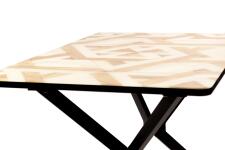 Стол ВВР Миллер 3D 5/черный №7, стекло ф/п 120/80