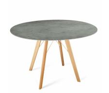 Стол Sheffilton SHT-TU9/TT21-6 100/75 керамика  прозрачный лак/гранитно-серый