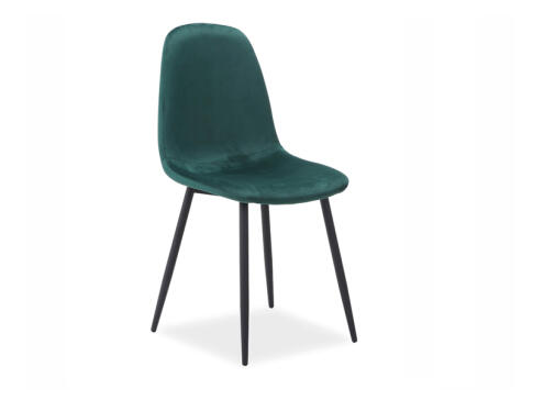 Стул SIGNAL FOX Velvet tap. 89 зеленый/черный мат
