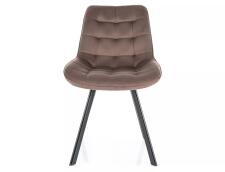 Стул SIGNAL MONTI Velvet Bluvel 38 капучино/черный, поворотный