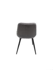 Стул ВВР Бостон графит/черный, велюр