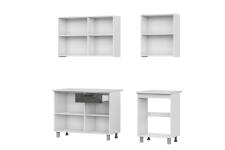 Кухонный гарнитур SV-МЕБЕЛЬ "Розалия" Серия2 (1,7 м) Цемент светлый/Цемент тёмный/столешница Антарес