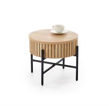 Комплект HALMAR DANTE (2 стола журнальных) натуральный/черный