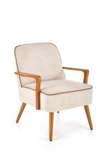 Кресло HALMAR PASTORE светло-серый/светлый орех