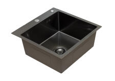 Кухонная мойка из нержавейки BLANTEK FS-5050B Nano black ECO