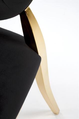 Стул HALMAR K556 черный/золотой