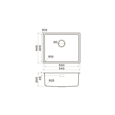 Кухонная мойка из нержавейки Omoikiri Tadzava 54-U/I-IN Ultra нержавеющая сталь
