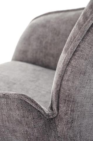 Стул HALMAR K553 серый/черный, поворотный