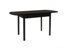 Стол ВВР Раздвижной пластиковый Черный Тунис/Прямое черный, 110-150/70