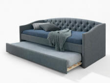 Кровать SIGNAL ALESSIA tap. 23 серый/дуб, 90/200