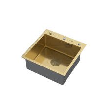 Мойка ARFEKA ECO AR 500*500 POP-UP GOLD PVD NANO DECOR