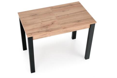 Стол обеденный HALMAR GINO дуб вотан/черный 100-138/60