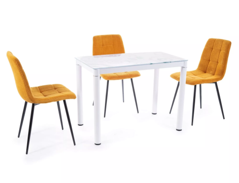 Стол обеденный SIGNAL DAMAR белый 100/60