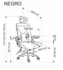 Кресло компьютерное HALMAR NEGRO черный