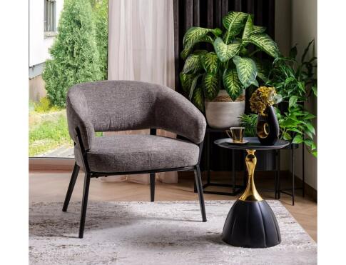 Стол журнальный SIGNAL PIANA черный/золотой 38/50