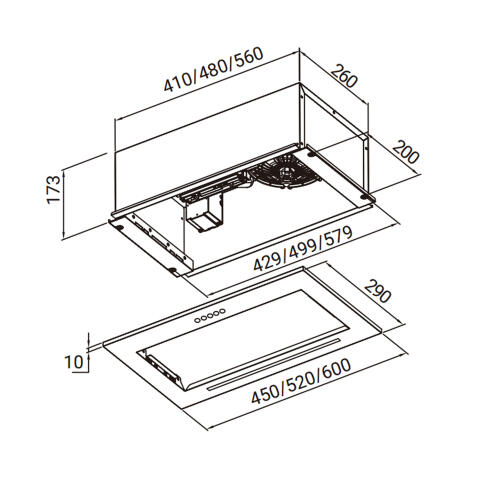 Вытяжка WEISSGAUFF Integra 850 PB IX