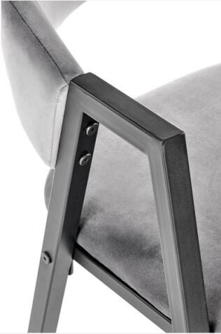 Стул HALMAR K473 серый/черный