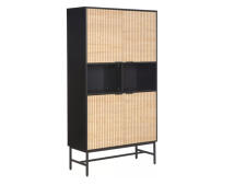 Стеллаж SIGNAL MAGO R1 дуб/черный мат