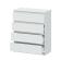 Комод NN Мебель (МС Денвер К) Белый, 4 ящ. SAFE