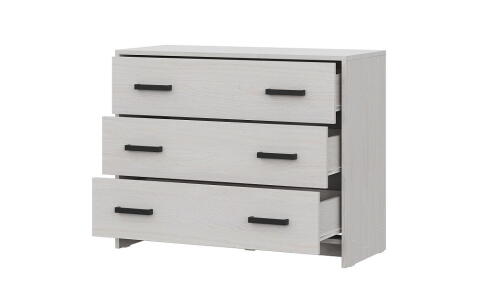 Комод NN Мебель МСП 1 Серия 2 Ясень Анкор светлый, 3 ящ.