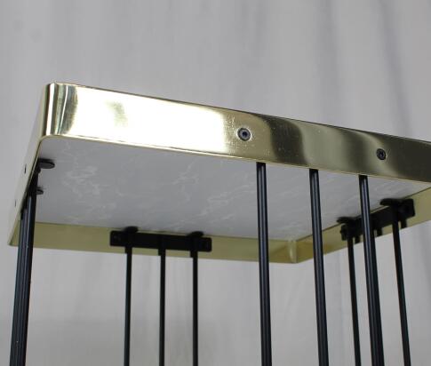 Стол журнальный Sheffilton SHT-CT16 артикул SHT-СТЖ4 темный мрамор/латунь/черный