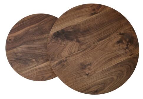 Комплект HALMAR OREO (2 стола журнальных) ореховый/черный