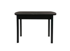 Стол ВВР Раздвижной пластиковый Черный Тунис/Прямое черный, 110-150/70