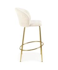 Стул барный HALMAR H116 кремовый/золотой