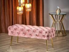 Скамья HALMAR ATHENA розовый/золотой Скамья HALMAR ATHENA розовый/золотой