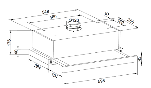Вытяжка ZORG TECHNOLOGY SLIM 850 60 M белая